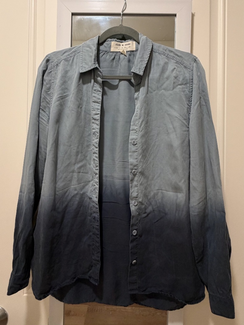 cloth & stone | Anthropologie Blue Gradient Shirt - Size S